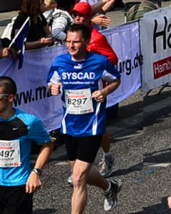 Marc beim Marathon
